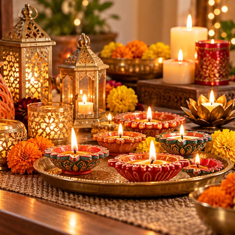 Diyas & Candles