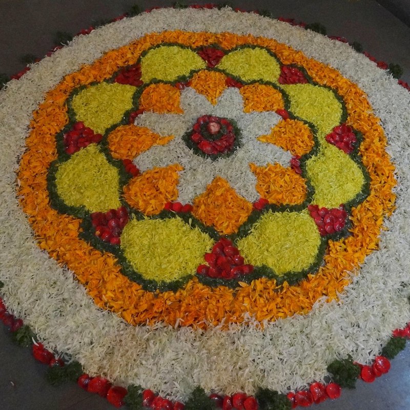 Artificial Marigold Rangoli Kit