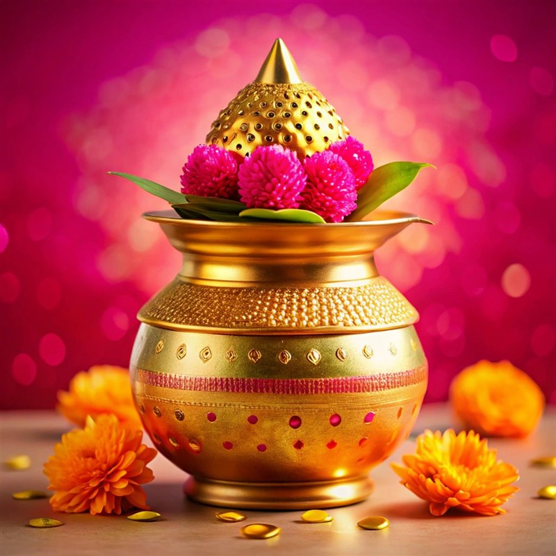 Decorated Mangal Kalash