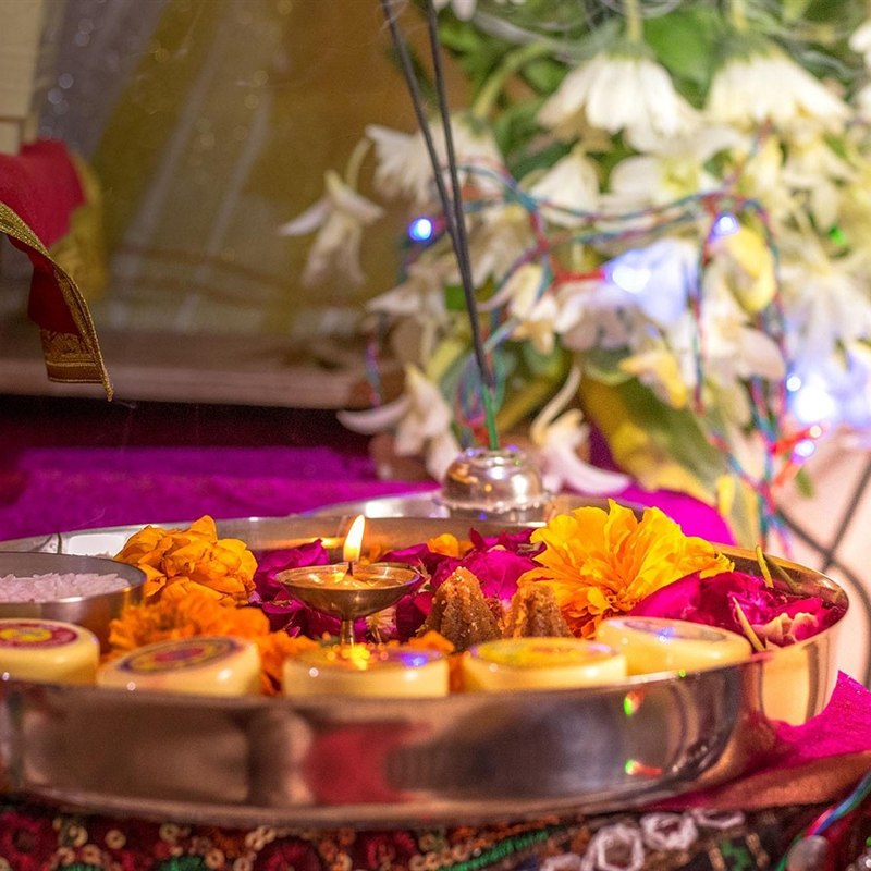 Wooden Pooja Chowki