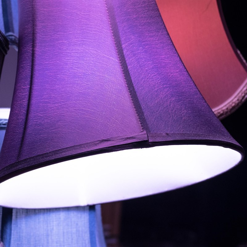 Wooden Table Lamp with Fabric Shade